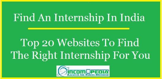 find an internship